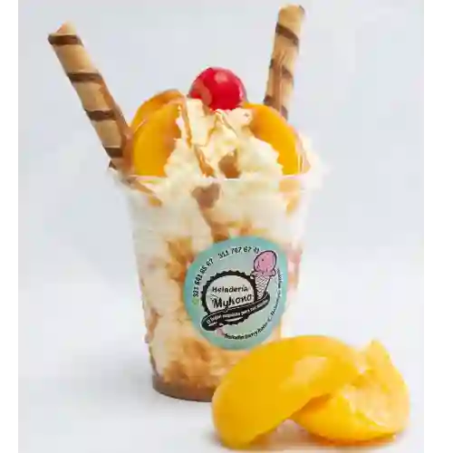 Copa Duraznos con Crema