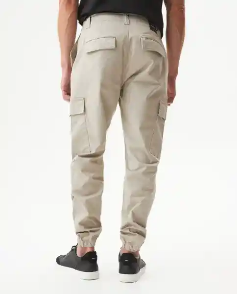 Pantalón Cargo Masculino Crudo Almidón Claro Talla 36 Chevignon