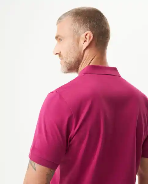 Camiseta Polo Muscle Masculino Morado Talla L 192432 Chevignon