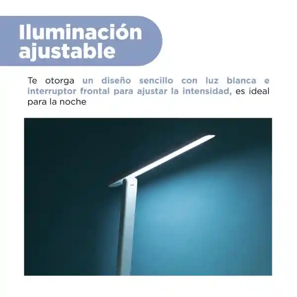 Lámpara Escritorio Recargable Serie Blanco Mod Sctd 0810 Miniso