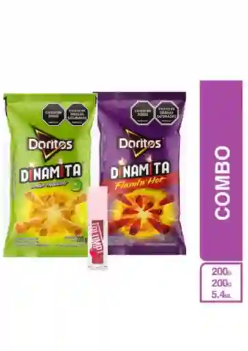 Combo Flamin Plump Lifter Hot Chili + Doritos Dinámita Limón + Doritos Dinámita