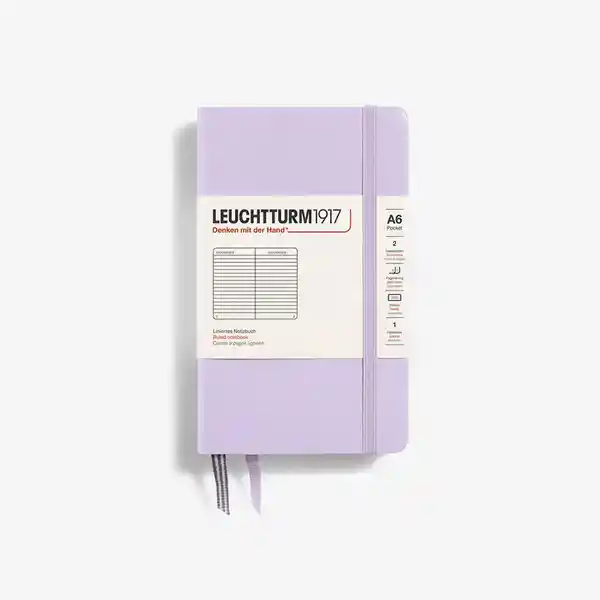 Leuchtturm1917 Cuaderno Pequeño Rayas Lila Hc