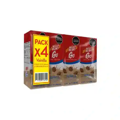 Sello Rojo Pack Bebida Láctea Vainilla