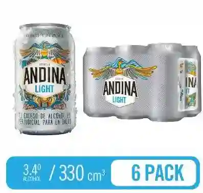 Andina Cerveza Light Sixpack Portavasos 330 mL