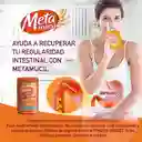 Metamucil Fibra Natural Psyllium ayuda a la regularización intestinal sabor Naranja 10 Unidades