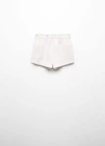 Short Crush Offwhite Talla 66 Niñas Mango