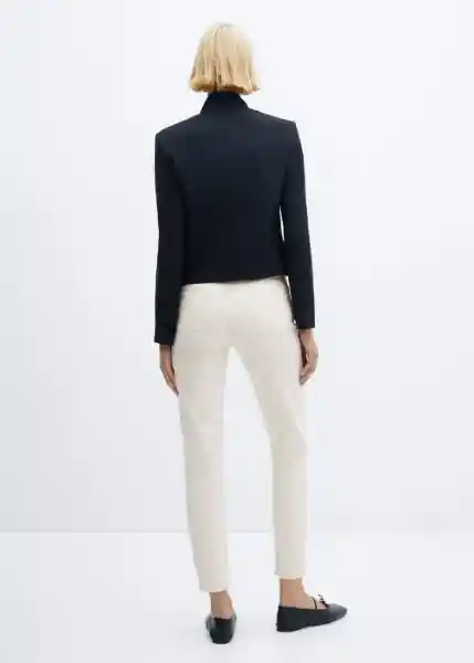 Jean Newmom Off White Talla 44 Mujer Mango