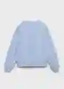 Buzo Sudadera Paris Celeste Talla 10 Niña Mango