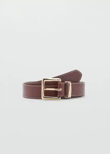 Cinturón Valeta Marrón Talla M Mujer Mango