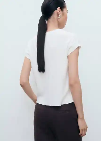 Jersey Garcia Blanco Talla S Mujer Mango