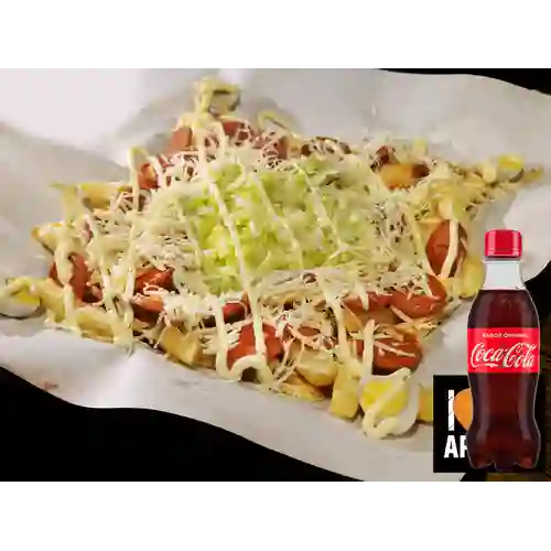 Combo Salchipapa Personal +cocacola Orig 250ml