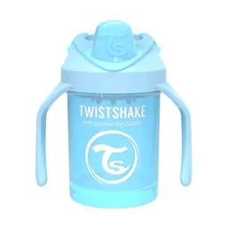 Twistshake Vaso Pitillo Azul 4+M 7 Oz
