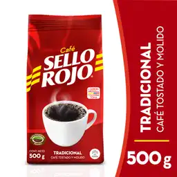 Sello Rojo Café Tostado y Molido Tradicional 