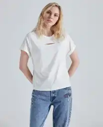 Camiseta Mujer Blanco Talla M 601E003 Americanino