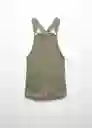 Vestido Pichi Vera Khaki Talla 13 Niñas Mango