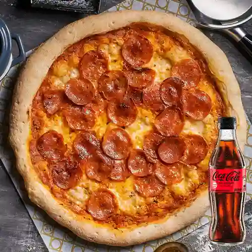 Combo Pizza Pepperoni Speciale +Cocacola S/az 300ML