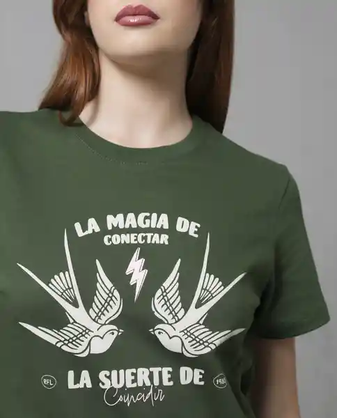 Camiseta Mujer Verde Talla XL 209G105_VER195406 Rifle