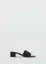 Sandalias Maria Negro Talla 37 Mujer Mango