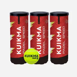 Kuikma Pack Pelotas de Pádel Tubos Presurizados Pádel Club Speed