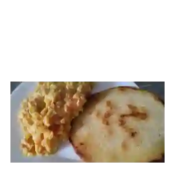 Huevos Al Gusto con Arepa O Pan