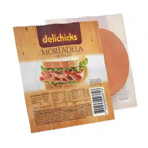 Mortadela de Pollo Delichicks 12 Tajadas