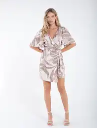 Vestido Estampado Malí Mujer Crudo Ballueca Talla S Naf Naf