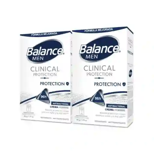 Desodorante Balance Crema Clinical Protection Hombre 2x50gr