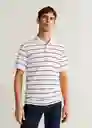 Mango Camiseta Polo Reara6 Blanco Talla L