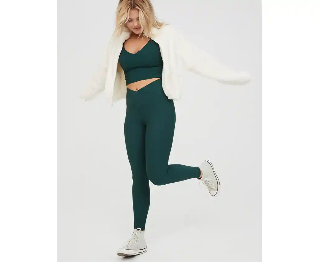 Leggings Regular Verde SM American Eagle