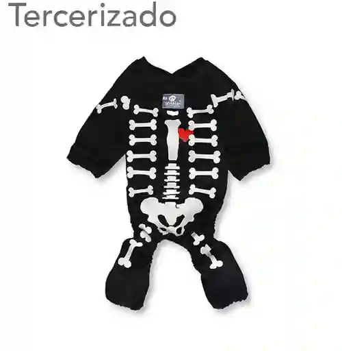 Disfraz Para Mascota Esqueleto S