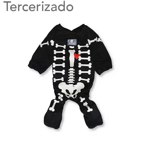 Disfraz Para Mascota Esqueleto S