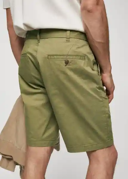 Bermuda Gracia Khaki Talla 40 Hombre Mango