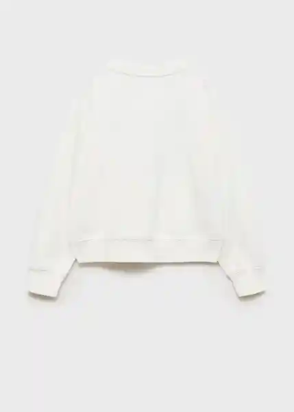 Buzo Sudadera Easy Off White Talla 12 Niñas Mango