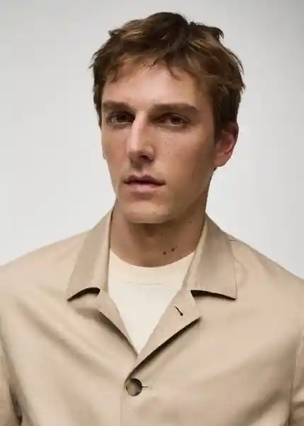 Blazer Americana Sorbet Beige Talla 50 Hombre Mango