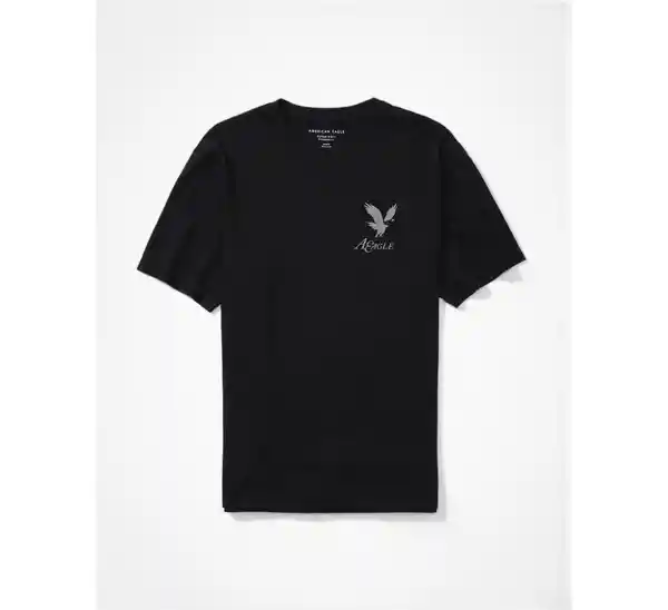 Camiseta Hombre Color Negro Talla X-SMALL American Eagle