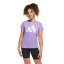 Adidas Camiseta Tee 160 Manga Corta Lifestyle Mujer Morado T M