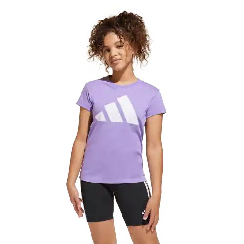 Adidas Camiseta Tee 160 Manga Corta Lifestyle Mujer Morado T M