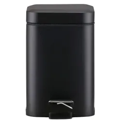 Cotidiana Basurero Pedal Negro 3 L