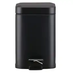 Cotidiana Basurero Pedal Negro 3 L