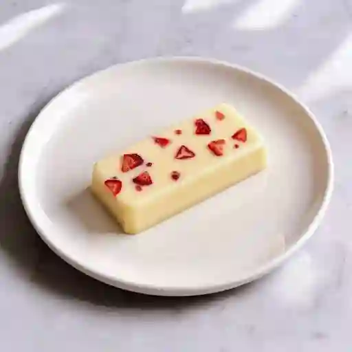 Barrita de Chocolate Blanco con Fresas