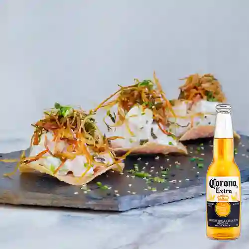 Combo Tostadas + Corona 330 ml