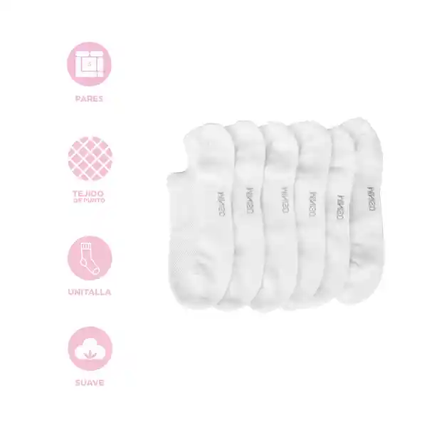Calcetines Para Hombre Transpirable Blanco Miniso