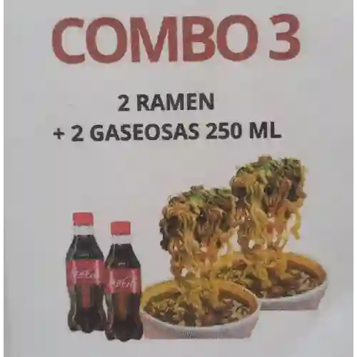 Combo (2 Ramen + 2 Bebidas 250 Ml)