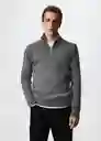 Jersey Parkd-I Gris Medio Vigore Talla M Hombre Mango