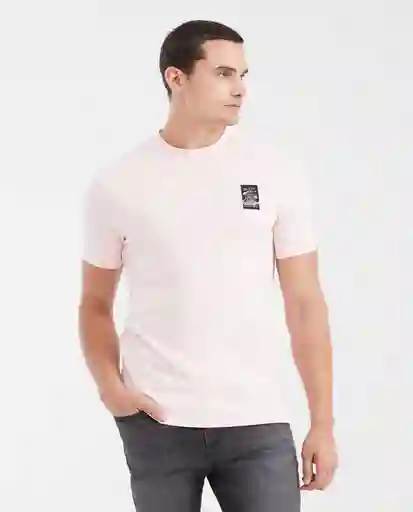 Camiseta Embroidered Masculino Rosa Nouveau Claro T M Chevignon