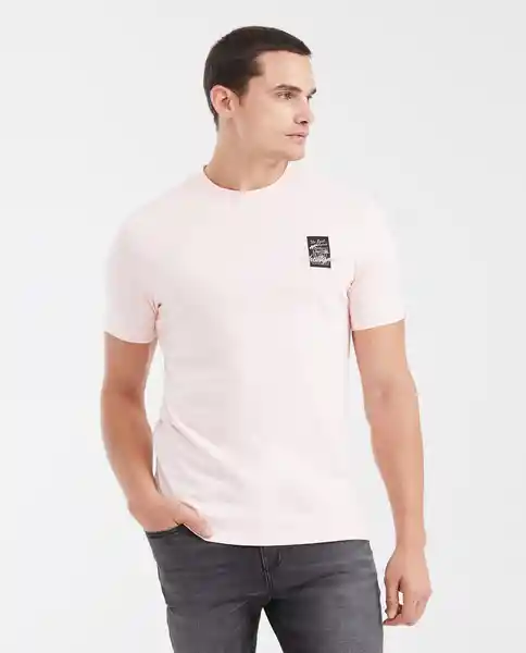 Camiseta Embroidered Masculino Rosa Nouveau Claro T M Chevignon
