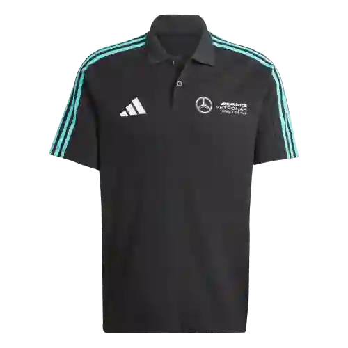 Adidas Camiseta Polo F1 Mercedes Benz de Hombre Negro Talla S