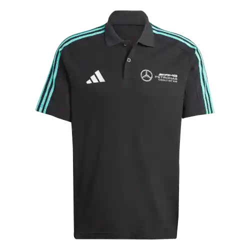 Adidas Camiseta Polo F1 Mercedes Benz de Hombre Negro Talla S