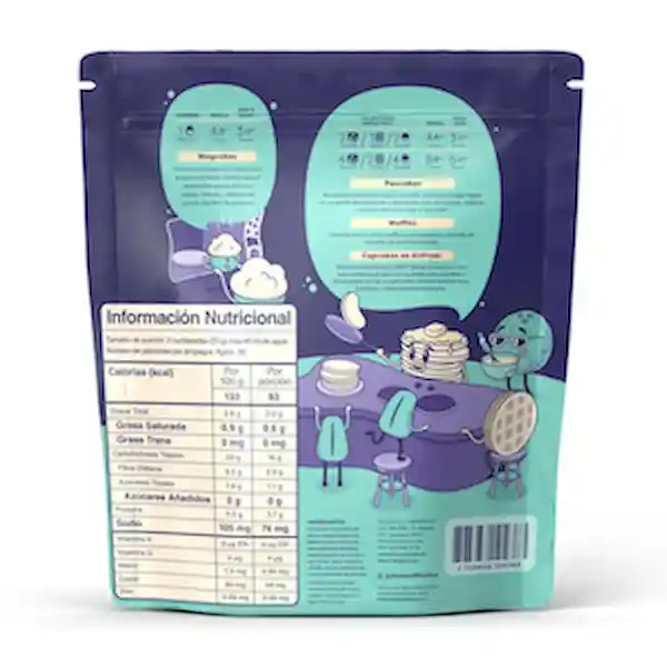 Why Not Mezcla Para Pancakes & Waffles a Base de Avena Vainilla