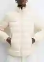 Abrigo Anorak Blandi Crudo Talla XS Mujer Mango